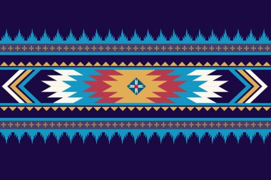 Doğulu etnik desensiz geleneksel arka plan Halı, duvar kağıdı, giysi, ambalaj, batik, kumaş, Vektör illüstrasyon nakış tarzı.