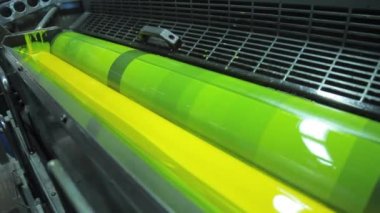 Tipografi. Baskı makinesi parçası