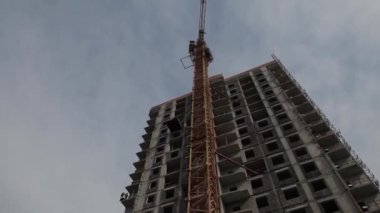 İnşaat çalışmaları beton, kule vinç