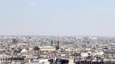 Montmartre ve Paris panoramik görünümü