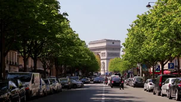 Triumphbogen in Paris — Stockvideo