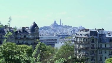 Parc des buttes-chaumont üzerinden Paris güzel görüntüleme