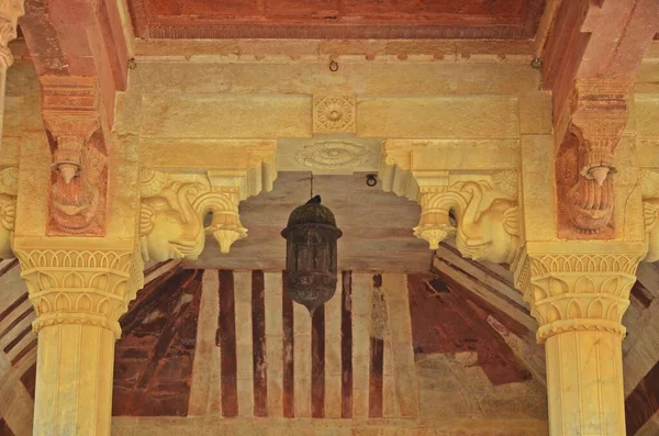 ภายในพระราชว ปราสาทอเมร ระราชสถาน — ภาพถ่ายสต็อก