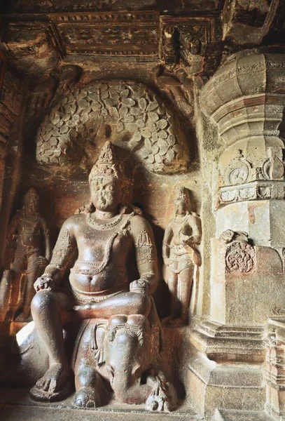 Talla Ellora Cuevas Unesco Patrimonio Humanidad Aurangabad Maharashtra —  Fotos de Stock