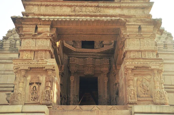 Tallas Templo Antiguo Fuerte Gwalior Madhya Pradesh India — Foto de Stock