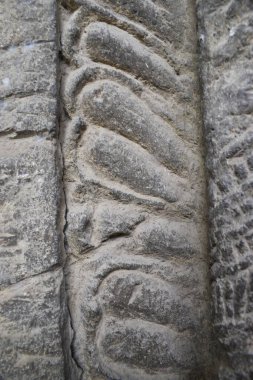 Antik oyma duvarı 1500 yıllık BUDDHIST JOGESHWARI CAVES, maharashtra, mumbai, Hindistan