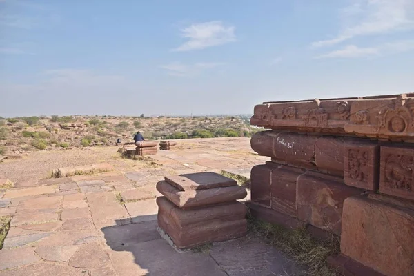 Ερείπια Του Φρουρίου Mandore Jodhpur Rajasthan Ινδία — Φωτογραφία Αρχείου