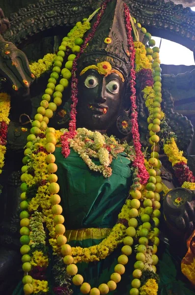 Goddess Kaali Statue Meenakshi Amman Temple Madurai Tamil Nadu — Stock Photo, Image