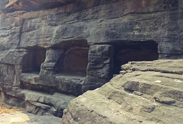 Snijden Udayagiri Grotten Bhopal Madhya Pradesh India — Stockfoto