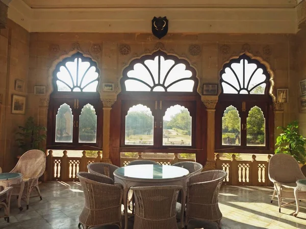 Vijaya Vilas Palace Ist Der Berühmte Sommerpalast Von Jadeja Maharao — Stockfoto
