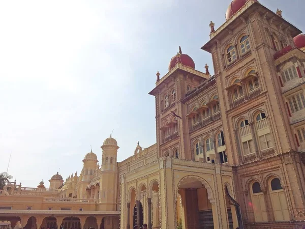 Außenansicht Des Amba Vilas Palace Karnataka — Stockfoto