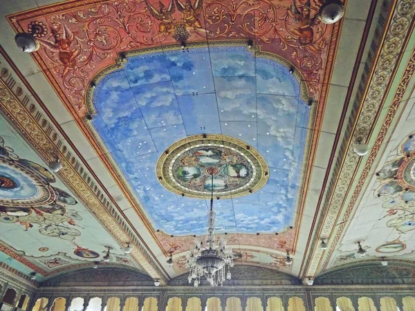 Muurschildering Plafond Amba Vilas Paleis Karnataka — Stockfoto