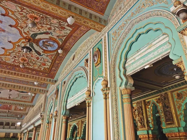 Interiör Amba Vilas Palats Karnataka — Stockfoto