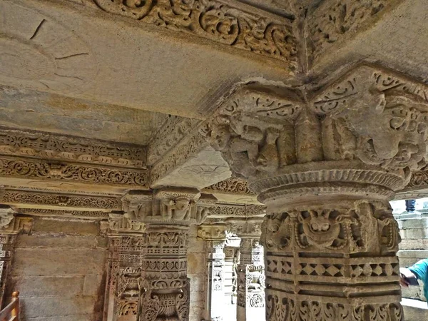 Rzeźba Rani Vav Gujarat Stepwell Królowej Unesco Światowego Dziedzictwa Unesco — Zdjęcie stockowe