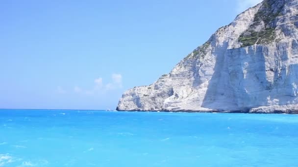 Ελληνικά νησιά κρουαζιέρα Ελλάδα ακτή εμπνευσμένο τοπίο — Αρχείο Βίντεο