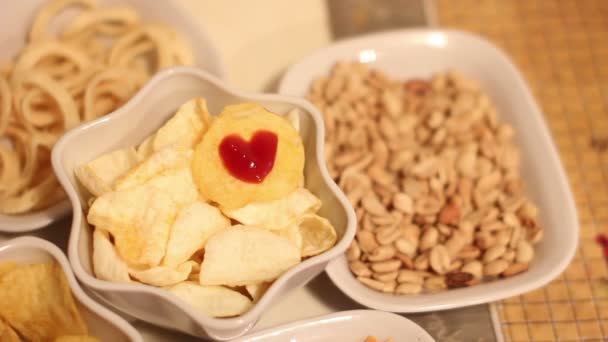 Chips de San Valentín — Vídeo de stock