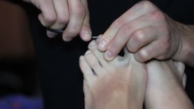 Kesme ayak tırnaklarını pedikür