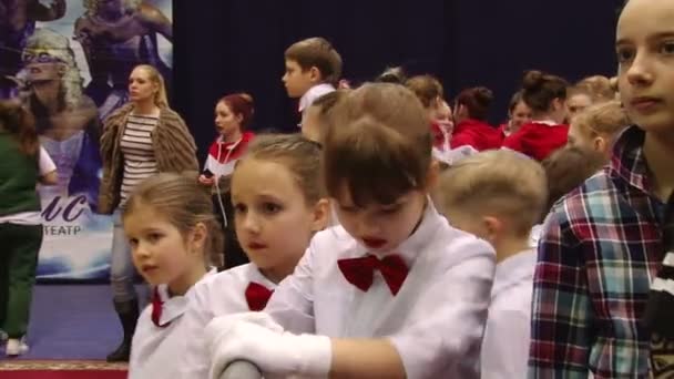 Campeonato de danza infantil — Vídeo de stock