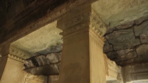 Ангкор Ват архітектури всередині — стокове відео