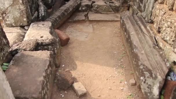 Bakhong Temple Roluos Group Siem Reap Camboya — Vídeo de stock