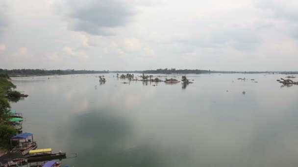 Delta do Mekong na Ásia Laos — Vídeo de Stock