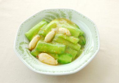 Lif kabağı dehydrate tarak ile / yengeç et