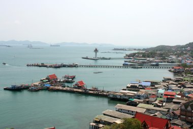 Tayland Koh Sichang Chonburi il manzara Köyü.
