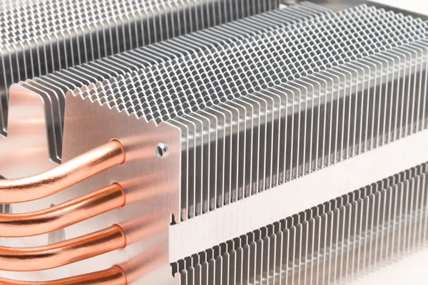 Radiateur koeling systeem voor een krachtige processor — Stockfoto