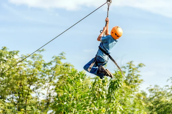 Kinder touwbaanparcours — Stockfoto