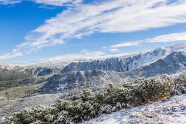 Karla kaplı Dağ Manzaralı