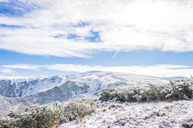 Karla kaplı Dağ Manzaralı