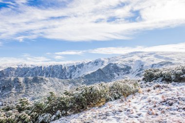 Karla kaplı Dağ Manzaralı