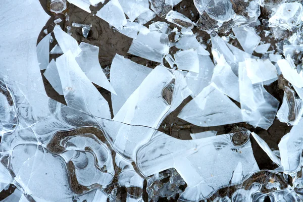 White broken ice — Stock Photo, Image