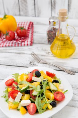 Yunan salatası Üstten Görünüm