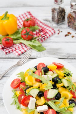 Yunan salatası Üstten Görünüm