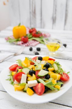 Yunan salatası Üstten Görünüm