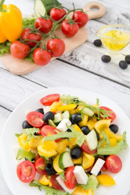 Yunan salatası Üstten Görünüm