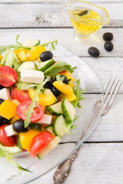 Yunan salatası Üstten Görünüm