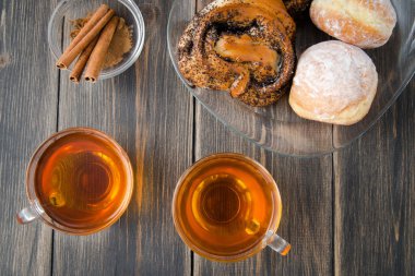 çayla kurabiye Üstten Görünüm