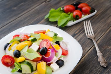 Yunan salatası Üstten Görünüm