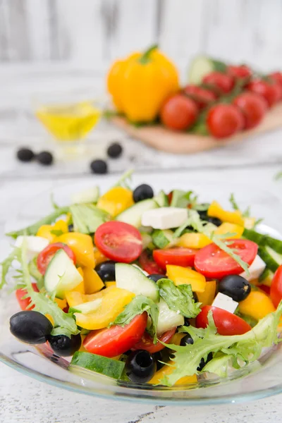 Yunan salatası Üstten Görünüm