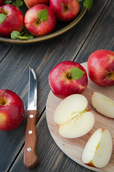 Red fresh apples Stock Image