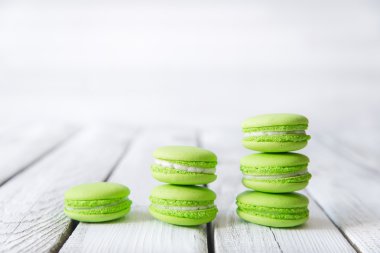 Renkli tatlı Macaroons