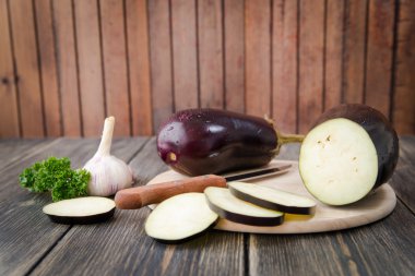 Taze sağlıklı patlıcan