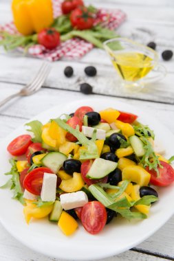 Yunan salatası Üstten Görünüm