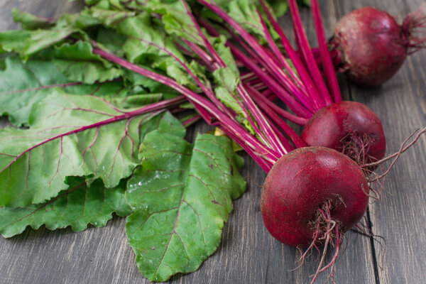 Organic red beets