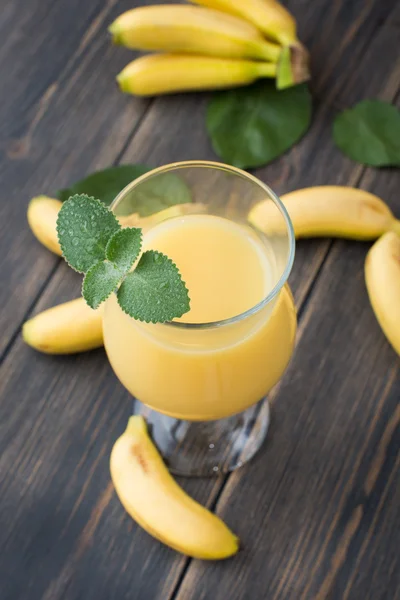 Fresh banana juice — Stock Photo, Image