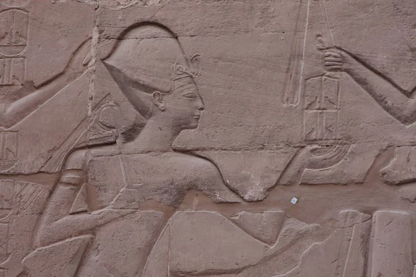 Detaljer om templet Edfu, Edfu, Aswans regering, Egypten — Stockfoto