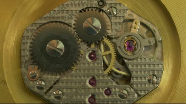 Clockwork beweging close-up — Stockvideo