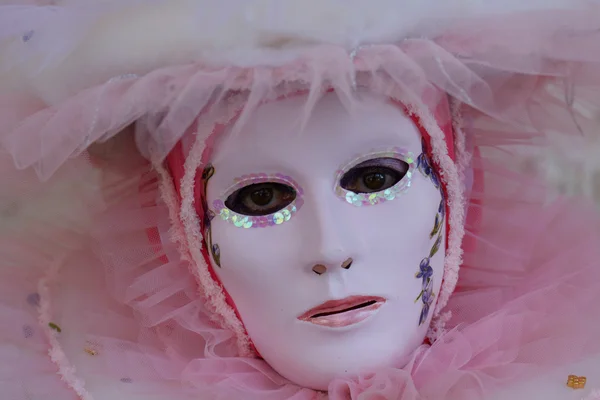 Masker op carnaval van Venetië — Stockfoto